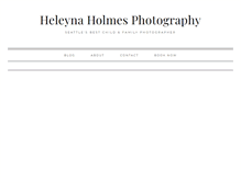 Tablet Screenshot of heleynaholmesphotography.com